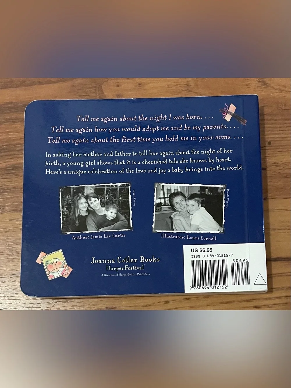 Tell Me Again Kids Book Jamie Lee Curtis Adoption